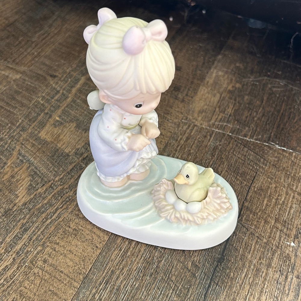 Precious Moments An Event Worth Wading For 1992 Limited Edition Girl Duck 527319